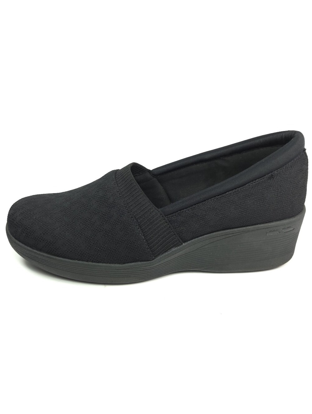 Skechers Arch Fit Laguna Black Knit Slip‑On Sneakers W 10
